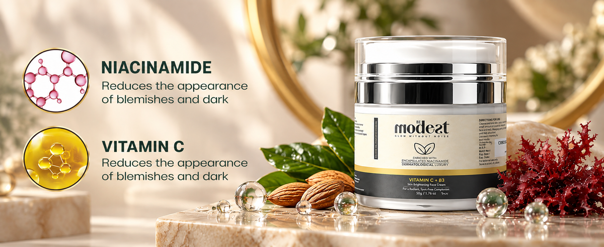 Bemodest Vitamin C + B3 Skin Brightening Cream 50gm