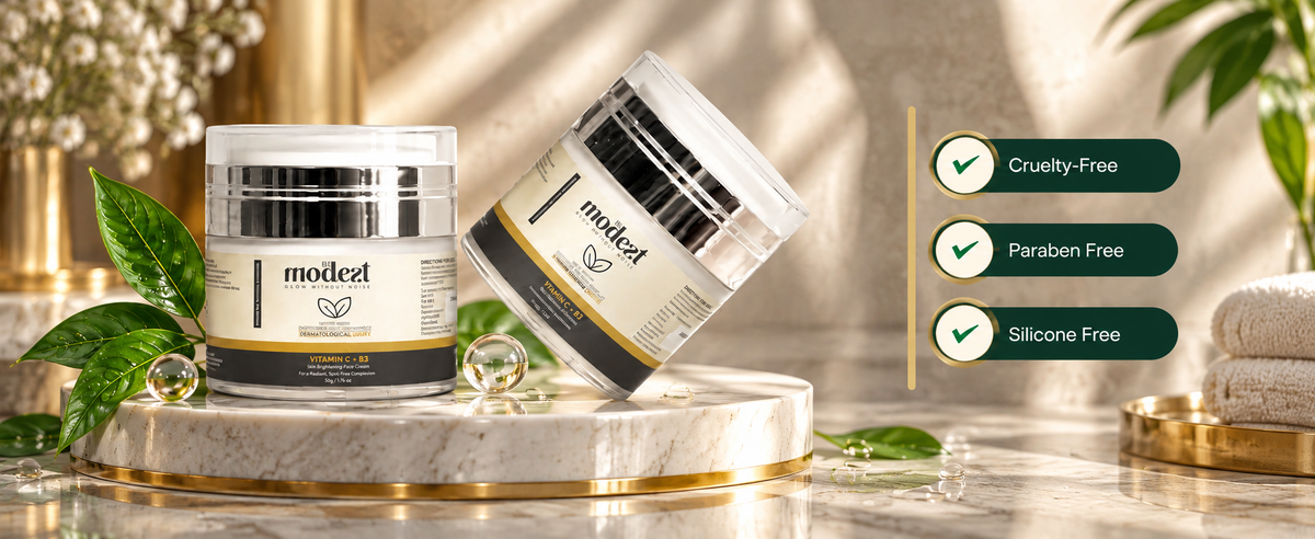 Bemodest Vitamin C + B3 Skin Brightening Cream 50gm